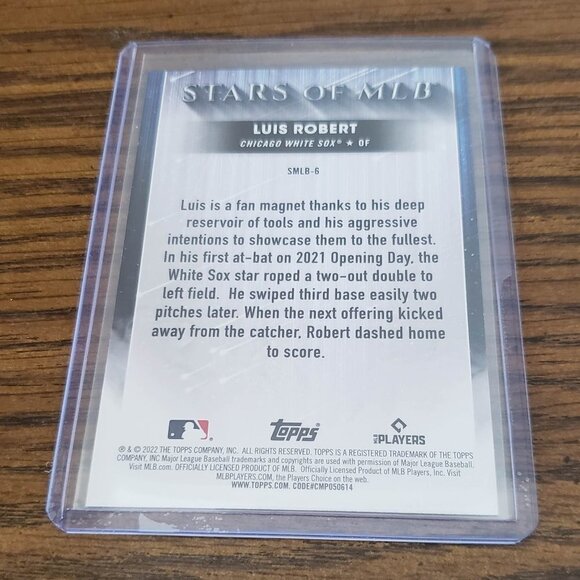 2022 Topps Series 1 Luis Robert Stars of the MLB #SMLB-6 Chicago White Sox - Picture 3 of 3